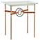 Equus 22"W Gold Chestnut Straps with Black Rings Side Table