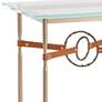 Equus 22"W Gold Chestnut Straps with Bronze Rings Side Table