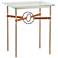 Equus 22"W Gold Chestnut Straps with Smoke Rings Side Table