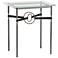 Equus 22"W Smoke Black Straps with Bronze Rings Side Table