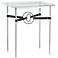 Equus 22"W Sterling Black Straps with Iron Rings Side Table
