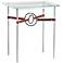 Equus 22"W Sterling Brown Straps with Black Rings Side Table