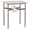 Equus 22"W Bronze Brown Straps with Bronze Rings Side Table