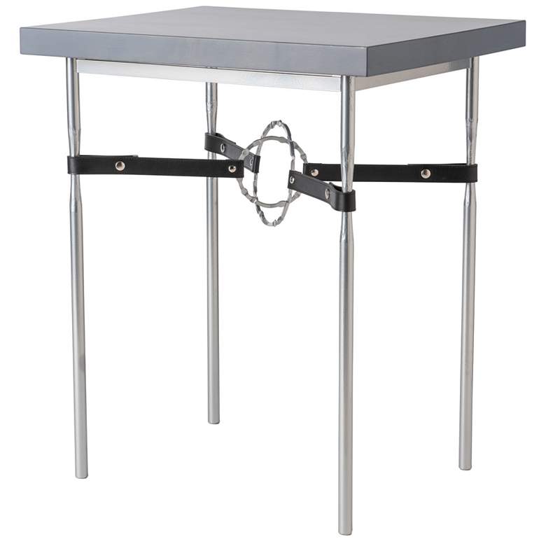 Image 1 Equus 26.1" Sterling Side Table With Grey Maple Wood Top