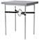 Equus 26.1" Sterling Side Table With Grey Maple Wood Top