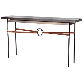 Image1 of Equus 32.7" Dark Smoke Console Table With Espresso Maple Wood Top