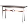 Equus 32.7" Dark Smoke Console Table With Espresso Maple Wood Top