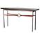 Equus 32.7" Dark Smoke Console Table With Espresso Maple Wood Top