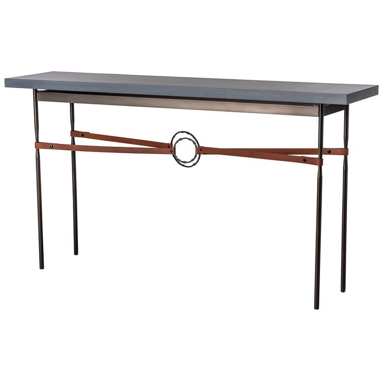 Image 1 Equus 32.7 inch Dark Smoke Console Table With Grey Maple Wood Top