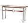 Equus 32.7" Dark Smoke Console Table With Natural Maple Wood Top