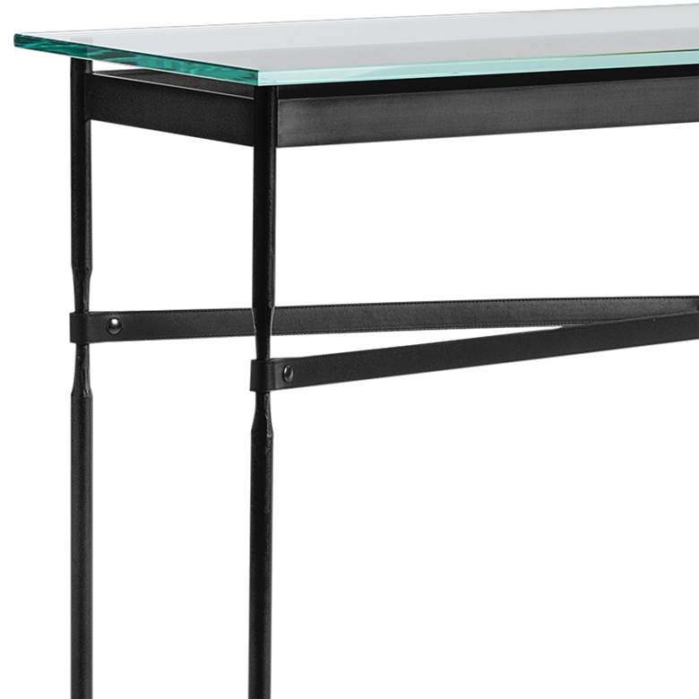 Equus 54 inch Wide Black Console Table w/ Black Ring Black Strap more views