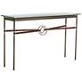 Equus 54" Wide Bronze with Brown Straps Console Table