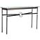 Equus 54" Wide Dark Smoke with Black Straps Console Table