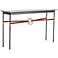 Equus 54" Wide Dark Smoke with Chestnut Straps Console Table