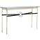 Equus 54" Wide Gold Black Straps with Iron Rings Console Table