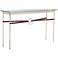 Equus 54" Wide Gold Brown Straps with Platinum Rings Console Table