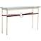 Equus 54" Wide Gold Brown Straps with Sterling Rings Console Table