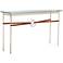 Equus 54" Wide Gold Chestnut Straps Sterling Rings Console Table