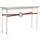 Equus 54" Wide Gold Chestnut Straps with Black Rings Console Table