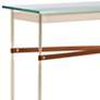 Equus 54" Wide Gold Chestnut Straps with Iron Rings Console Table