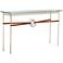 Equus 54" Wide Gold Chestnut Straps with Smoke Rings Console Table