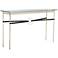 Equus 54" Wide Gold with Black Straps Console Table