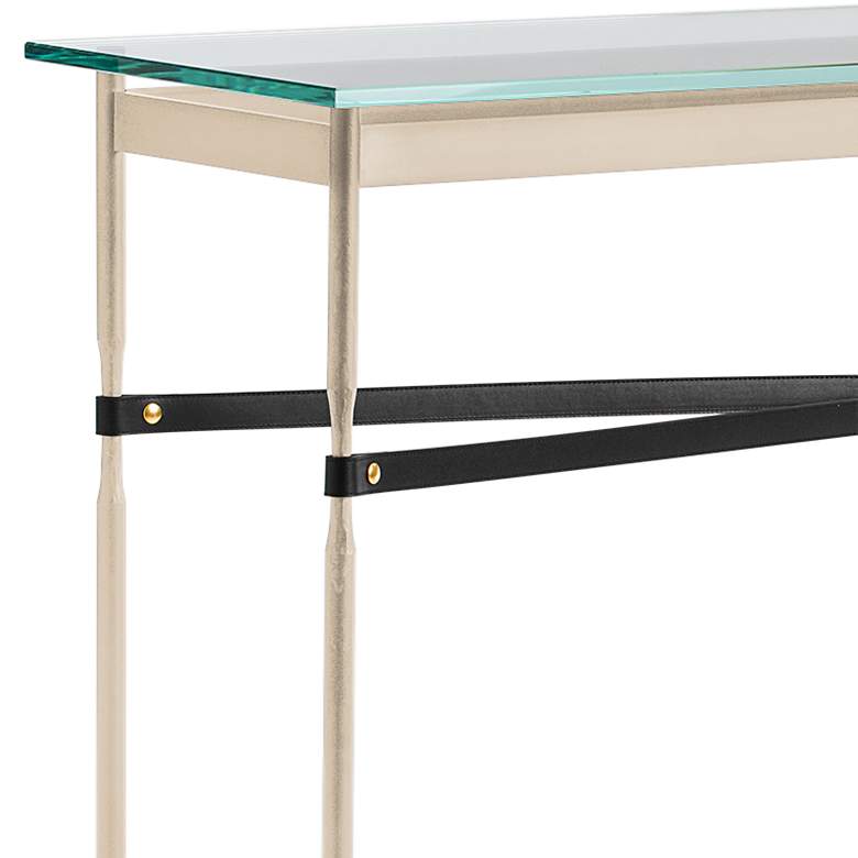 Equus 54 inch Wide Gold with Black Straps Console Table more views