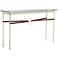 Equus 54" Wide Gold with British Brown Straps Console Table
