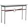 Equus 54" Wide Iron Console Table w/ Smoke Ring Brown Strap
