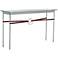 Equus 54" Wide Platinum Brown Straps Sterling Ring Console Table