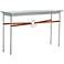 Equus 54" Wide Platinum Chestnut Straps Rings Console Table