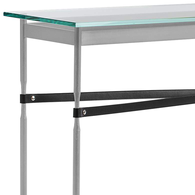 Equus 54 inch Wide Platinum with Black Straps Console Table more views