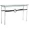 Equus 54" Wide Sterling Black Straps and Rings Console Table