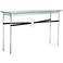 Equus 54" Wide Sterling Black Straps with Gold Rings Console Table