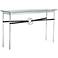Equus 54" Wide Sterling Black Straps with Iron Rings Console Table