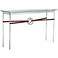 Equus 54" Wide Sterling Brown Straps Black Rings Console Table