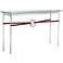 Equus 54" Wide Sterling Brown Straps Bronze Rings Console Table