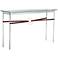 Equus 54" Wide Sterling Brown Straps with Gold Rings Console Table