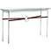 Equus 54" Wide Sterling with British Brown Straps Console Table