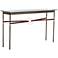 Equus 54"W Bronze Brown Straps with Gold Rings Console Table