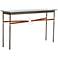 Equus 54"W Bronze Chestnut Straps Gold Rings Console Table