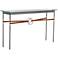 Equus 54"W Iron Console Table w/ Bronze Ring Chestnut Strap