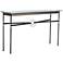 Equus 54"W Smoke Black Straps Sterling Rings Console Table