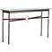 Equus 54"W Smoke Brown Straps Platinum Rings Console Table
