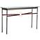Equus 54"W Smoke Brown Straps with Gold Rings Console Table