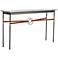 Equus 54"W Smoke Chestnut Straps Bronze Rings Console Table