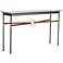 Equus 54"W Smoke Chestnut Straps Sterling Ring Console Table