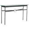 Equus 54"W Black Console Table w/ Sterling Ring Black Strap