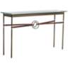 Equus 54"W Bronze Brown Straps w/ Black Rings Console Table