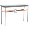 Equus 54"W Iron Console Table w/ Black Ring Chestnut Strap